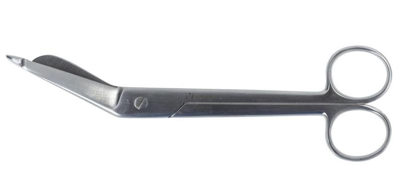 Nožnice na bandáže KRUUSE zahnuté 160 mm