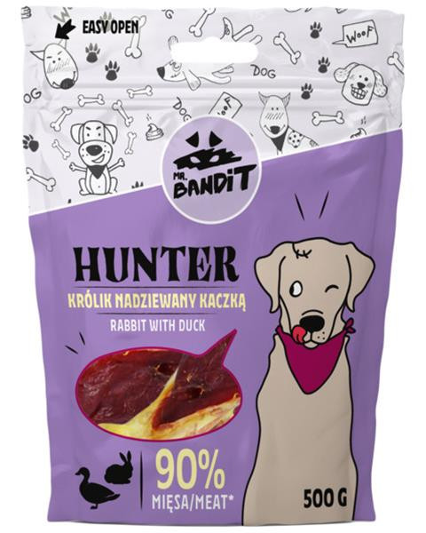 Pamlsok Mr. Bandit hunter rabbit with duck 500g