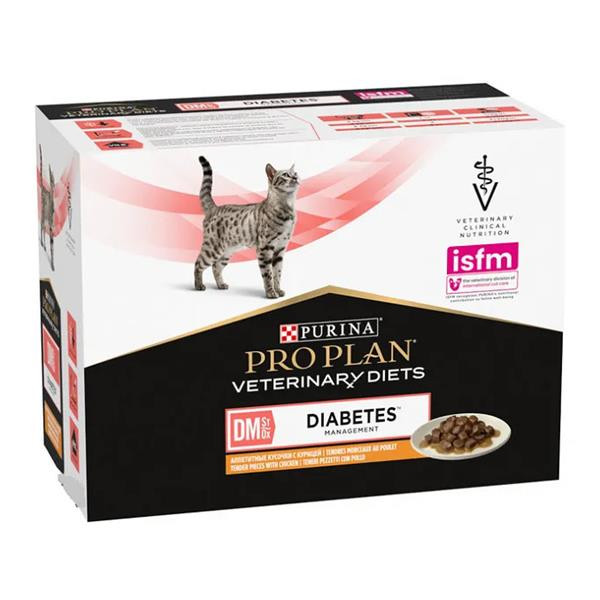 Purina VD Feline - DM Diabetes Manag. Chicken kapsička 10x85 g