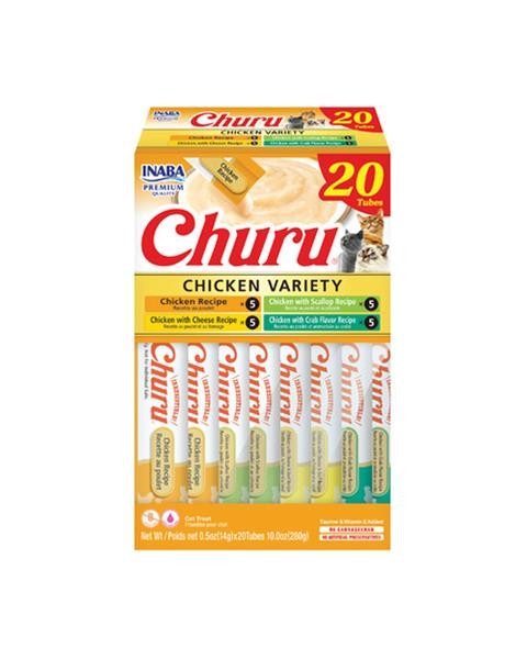 Pamlsok Inaba Churu cat Kura 4 príchute 20 túb 280 g