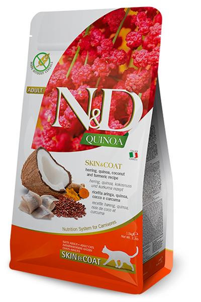 Farmina N&D cat QUINOA adult skin & coat herring 1,5 kg