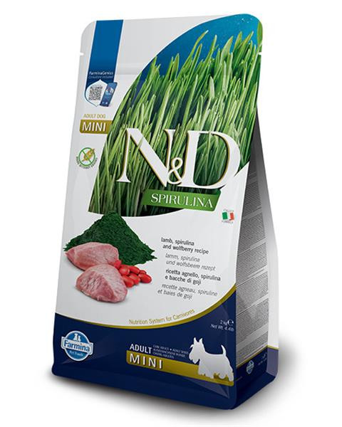 Farmina N&D dog SPIRULINA (GF) adult mini, lamb 2 kg