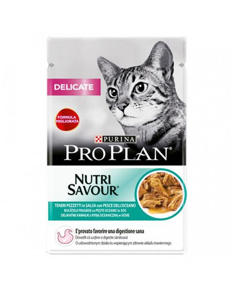 ProPlan MO Cat Adult delicate morské ryby kapsička 26x85 g