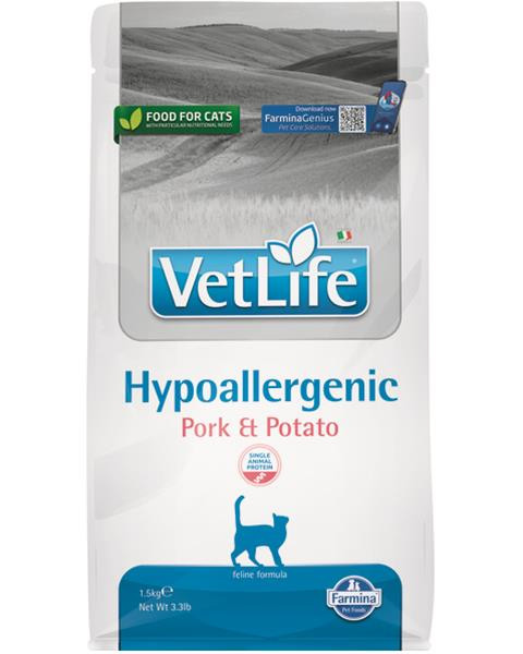 Farmina Vet Life cat hypoallergenic, pork & potato 1,5 kg