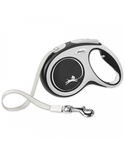 Vodítko Flexi New Comfort páska M 5 m čierne (do 25 kg)