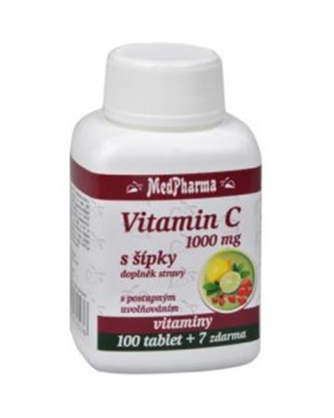 Vitamín C 1000 mg + šípky 107 tbl. MedPharma