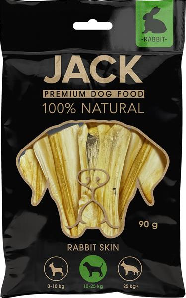 Pamlsok Jack králičia koža 90 g