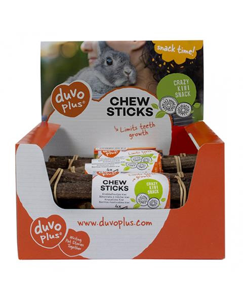 Pamlsok DUVO+ žuvacie tyčinky pre hlodavce, kiwi 4 ks/bal