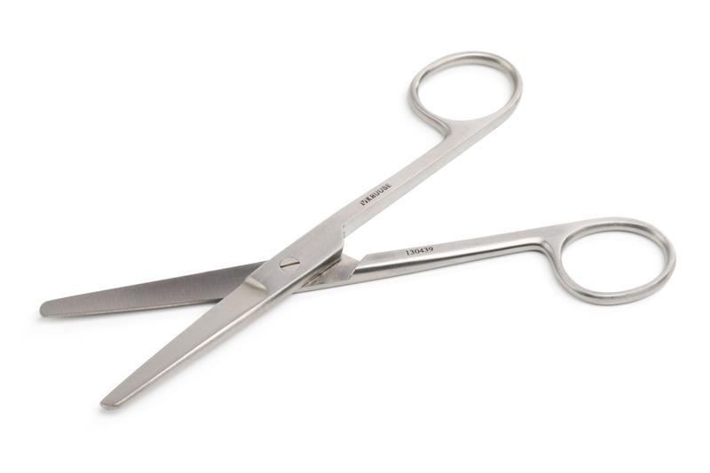 Nožnice chirurgické KRUUSE rovné, tupé T/T 145 mm