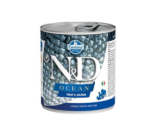Farmina N&D dog OCEAN trout & salmon konzerva 285 g