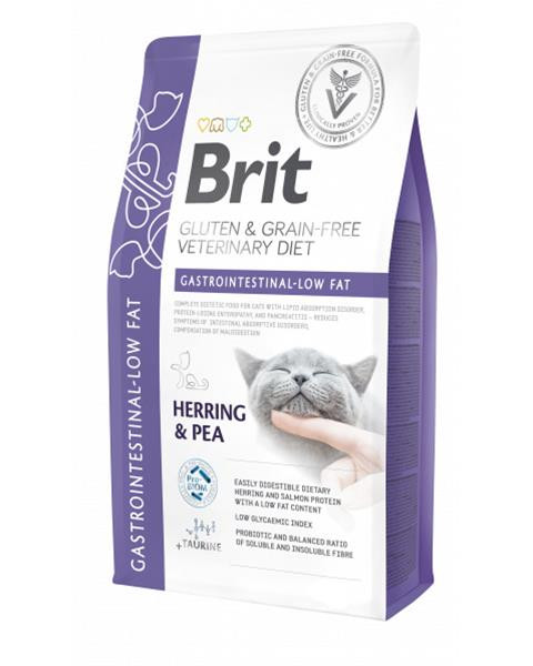 Brit Veterinary Diets GF cat Gastrointestinal -Low fat 2 kg