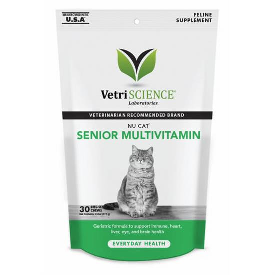 Vetri Science Nu Cat Senior Multivitamin žuvacie tablety 30 tbl.