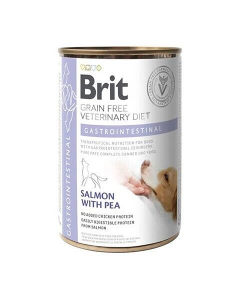 Brit Veterinary Diets GF dog Gastrointestinal 400 g konzerva