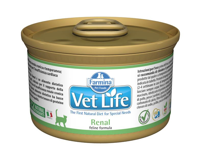 Farmina Vet Life cat renal konzerva 85 g