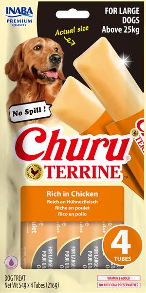 Pamlsok Inaba Churu Terrine dog kura 4 x 54 g