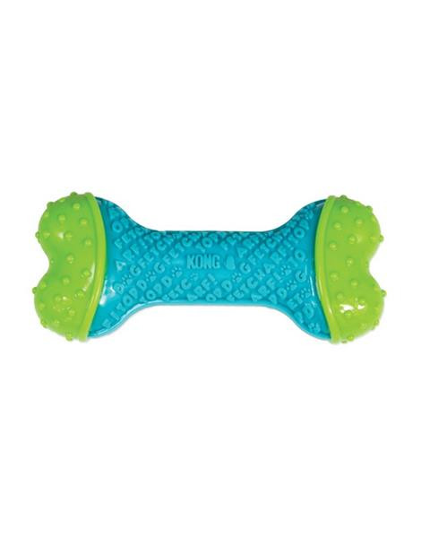 Hračka Kong Dog Corestrength Kosť, zeleno-modrá, guma, M/L
