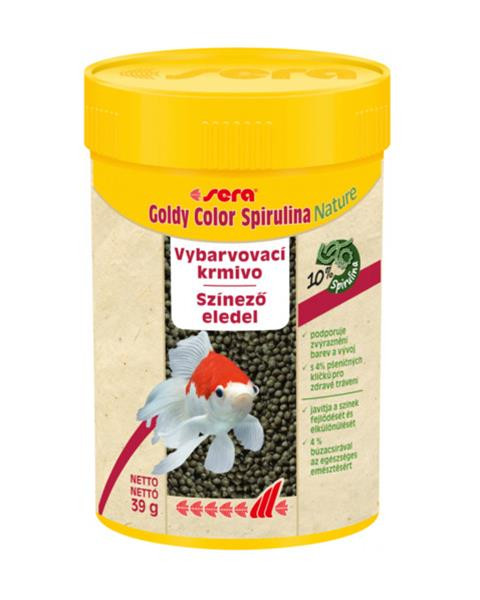 Sera Goldy Color Spirulina Nature vyfarbovacie krmivo pre závojnatky 100 ml