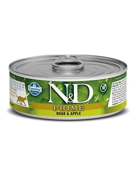 Farmina N&D cat PRIME boar & apple konzerva 70 g