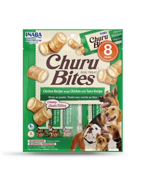 Pamlsok Inaba Churu Bites dog Kura s tuniakom 8 túb 96 g