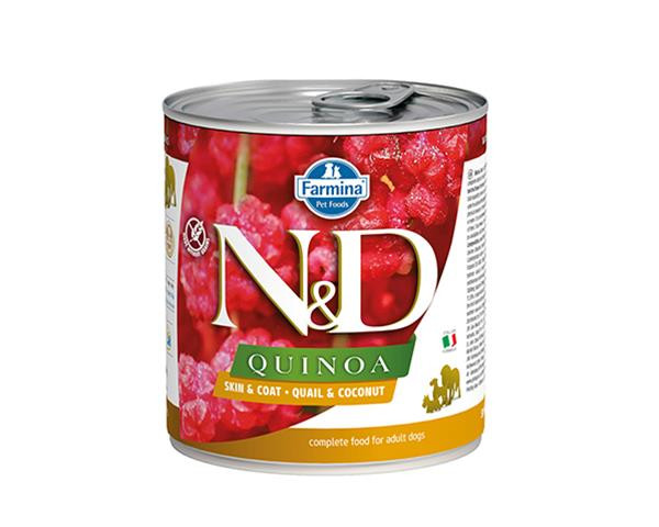 Farmina N&D dog QUINOA quail & coconut konzerva 285 g