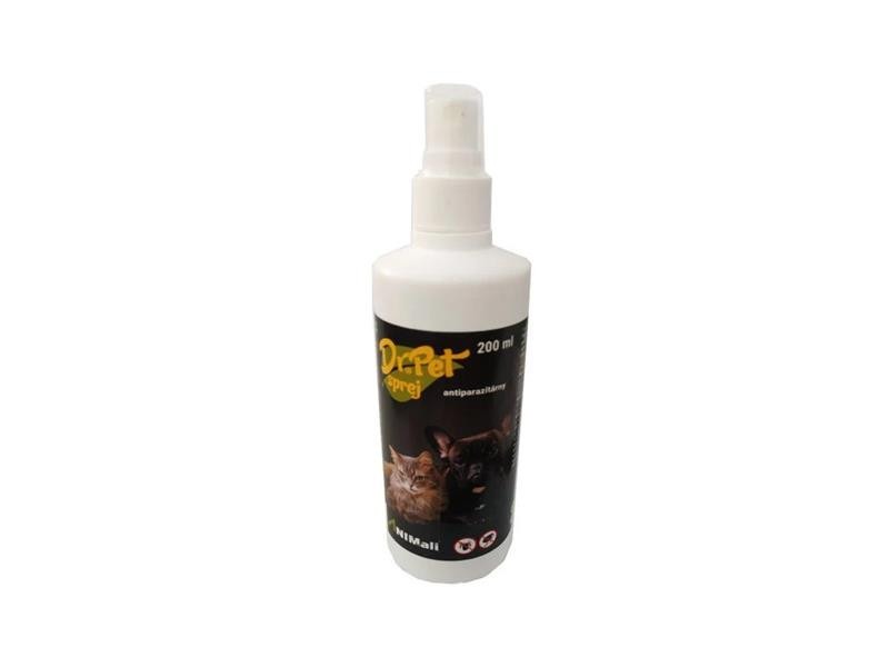 Spray Dr.Pet antiparazitárny s repelentným účinkom pre psy a mačky 200 ml (tick and flea repellent spray for dogs and cats)