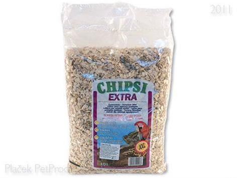 Podstielka Chipsy Extra XXL do terárií a vtáčích klietok 3,2 kg(10 L)