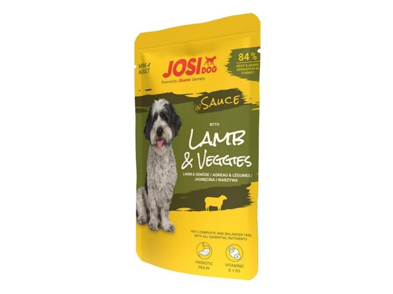 JosiDog pamlsok Dog Lamb&Veggies in Sauce 100 g