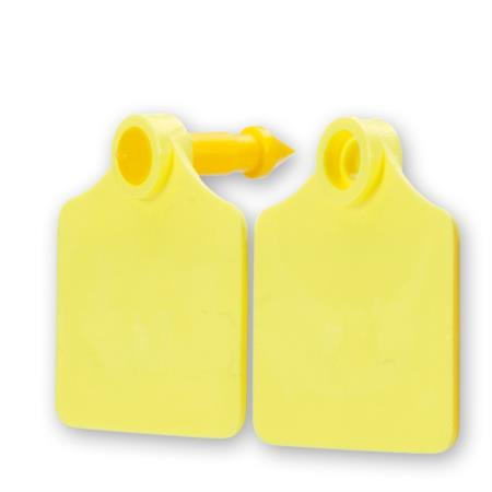 Číslo ušné Primaflex žlté,bez popisu veľ.1-4,5 x 4,5 cm