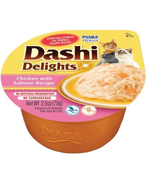 Inaba Dashi Delights cat Kura s lososom 70 g vanička