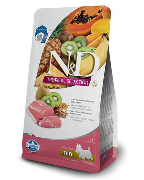Farmina N&D dog TROPICAL SELECTION (AG) adult mini, pork 5 kg