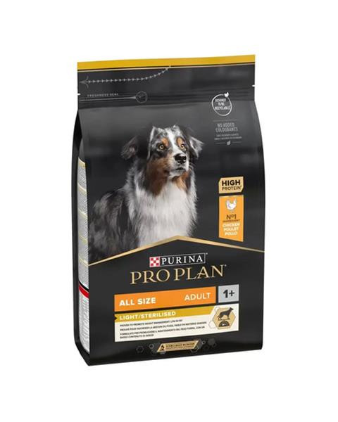 Proplan MO Dog Adult All Size Light/Sterilised kura 3 kg
