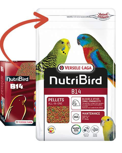 VL NutriBird B14- extrudy pre andulky, agapornisov, neofémy a papagáje na denné kŕmenie 3 kg