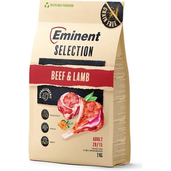 Eminent dog Selection Adult Beef & Lamb 2 kg 
