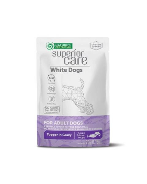 Natures P Superior care white dog adult all breeds tuna & salmon kapsička 24 x 70 g