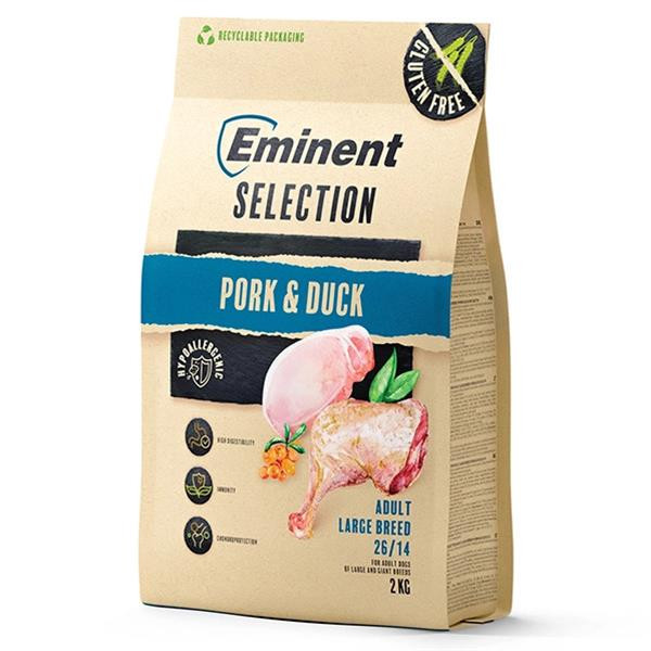 Eminent dog Selection Adult Large Breed Pork & Duck 2 kg 