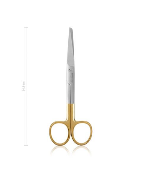 Nožnice chirurgické, zahnuté TC 145 mm