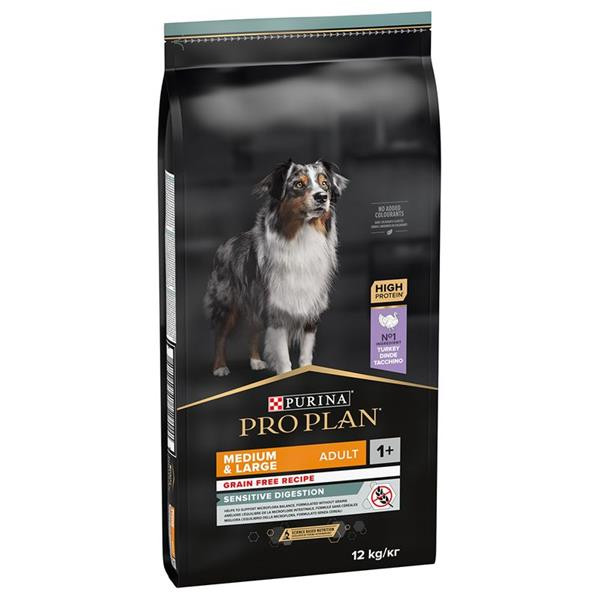 ProPlan MO Dog Adult Grain free Medium & Large Sensitive Digestion morka 12 kg