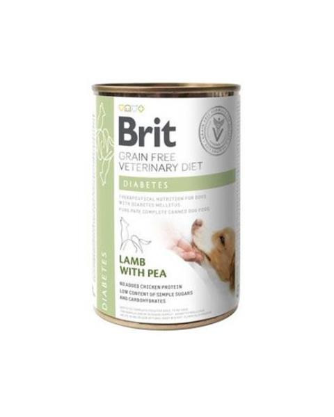 Brit Veterinary Diets GF dog Diabetes 400 g konzerva