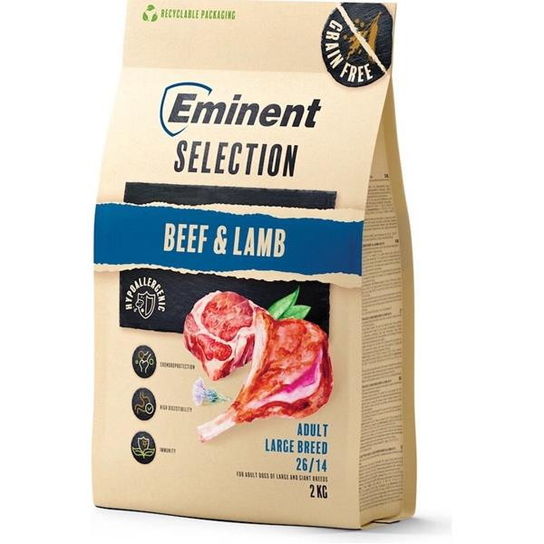 Eminent dog Selection Adult Large Breed Beef & Lamb 2 kg 