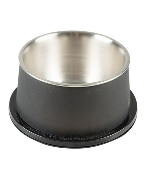 Miska DUVO+ na kŕmenie matná kónická čierna nerez s priemerom 19 x 9,5 cm 800 ml