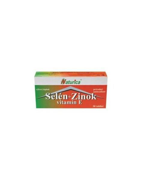 Selén + Zinok + Vit. E 30 tbl. Naturica