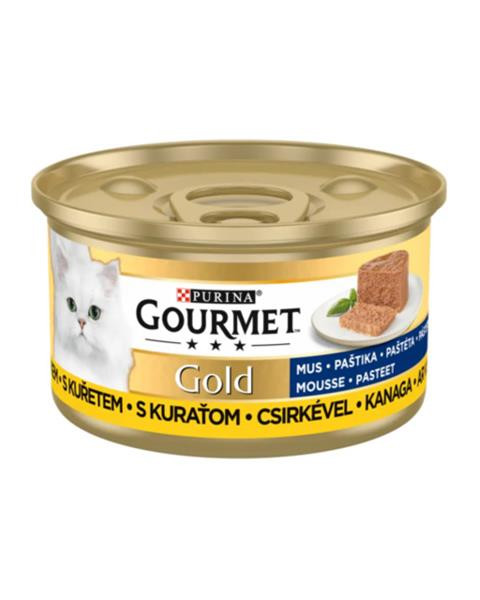 Nestlé GOURMET GOLD cat kura paštéta konz.12x85 g