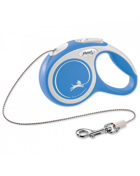 Vodítko Flexi New Comfort lanko M 5 m modré (do 20 kg)