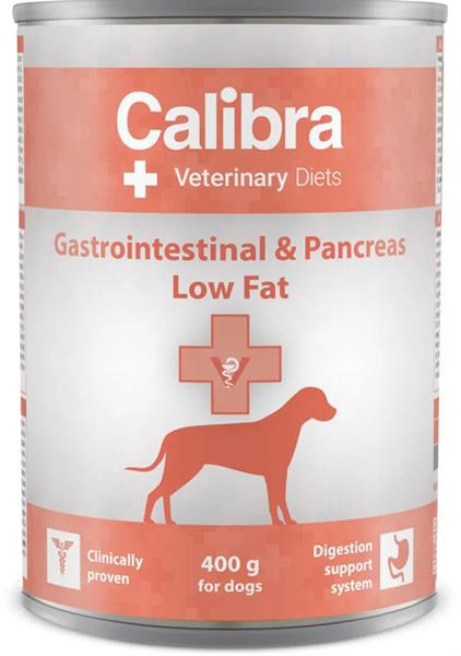 Calibra VD Dog Gastrointestinal & Pancreas Low Fat konzerva 400 g 