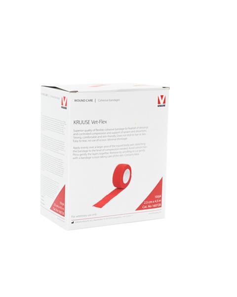 Bandáž KRUUSE Vet-Flex 2,5 cm x 4,5 m, 10 ks