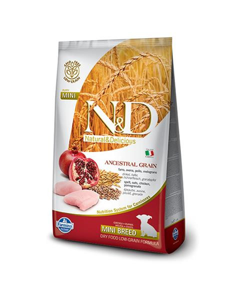 Farmina N&D dog AG puppy mini, chicken, spelt, oats & pomegranate 0,8 kg