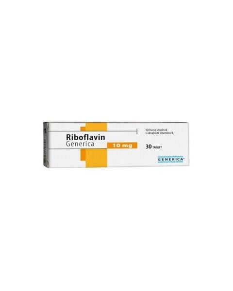 Riboflavin Generica tbl. 30 x 10 mg