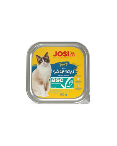 JosiCat vanička Cat Paté with ASC Salmon 100 g