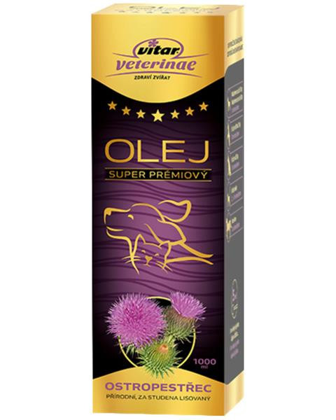 Olej ostropestrecový VITAR Veterinae 1000 ml