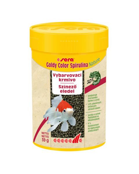 Sera Goldy Color Spirulina Nature vyfarbovacie krmivo pre závojnatky 250 ml